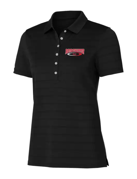 Callaway Womens Black Ventilated Polo w/Rotochopper Logo