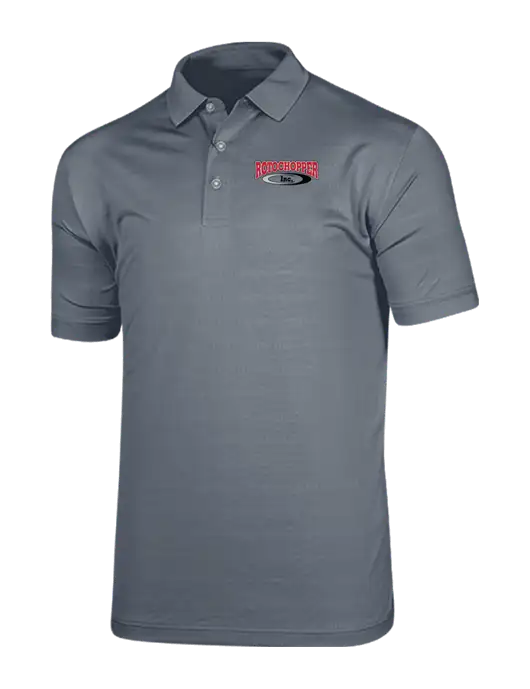 Callaway Vibrant Light Grey Ventilated Polo w/Rotochopper Logo