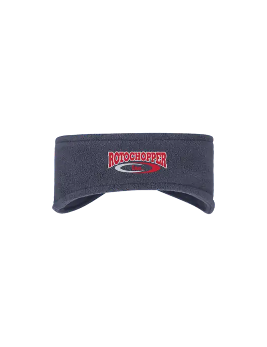 Navy Stretch Fleece Headband w/Rotochopper Logo