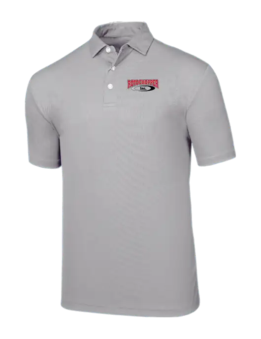 Callaway Birdseye Light Grey Polo w/Rotochopper Logo