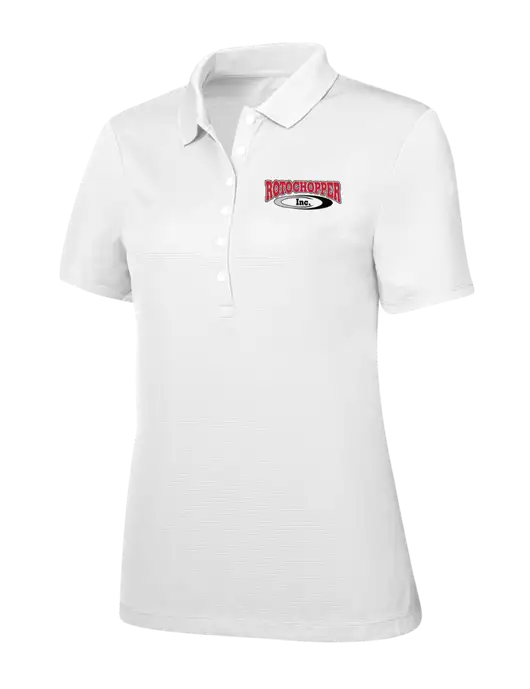 Callaway Womens Ottoman Bright White Polo w/Rotochopper Logo