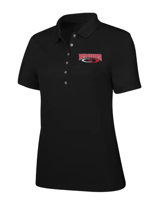 Callaway Womens Ottoman Black Polo w/Rotochopper Logo
