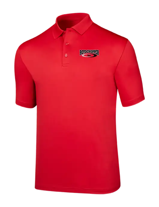 Callaway Opti-Dri Red Chev Polo w/Rotochopper Logo
