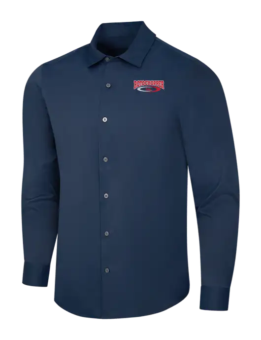 Navy City Stretch Shirt w/Rotochopper Logo