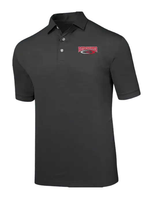 Callaway Black Fashion Tonal Polo w/Rotochopper Logo
