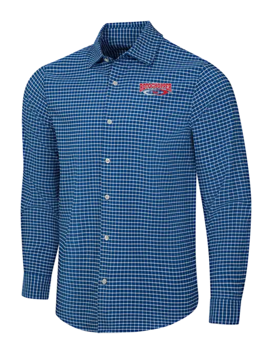 Navy/White City Stretch Shirt w/Rotochopper Logo