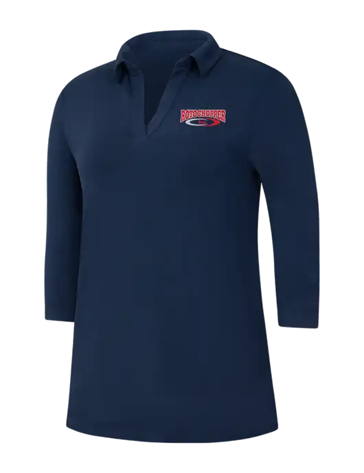 Navy Womens Luxe Knit Tunic w/Rotochopper Logo