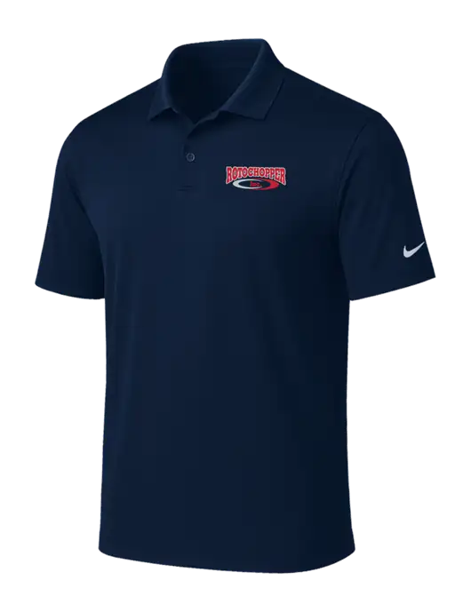 NIKE Navy Victory Solid Polo w/Rotochopper Logo