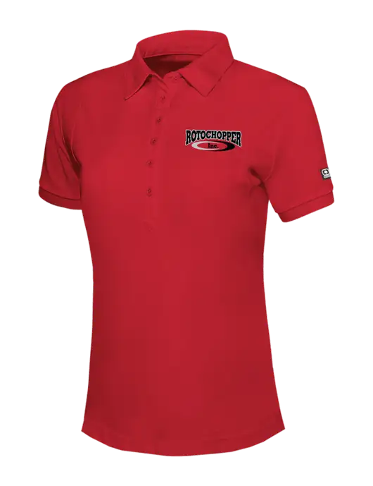 OGIO Womens Red Jewel Polo w/Rotochopper Logo