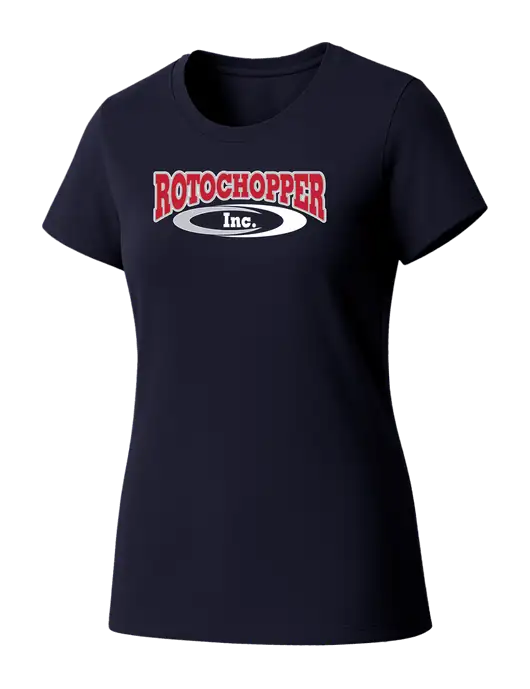 Womens Seriously Soft New Navy T-Shirt w/Rotochopper Logo