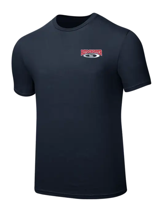 Seriously Soft Navy T-Shirt w/Rotochopper Logo