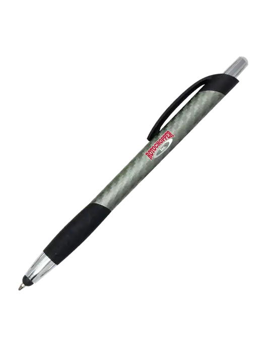 Sunray Gunmetal Stylus Pen w/Rotochopper Logo