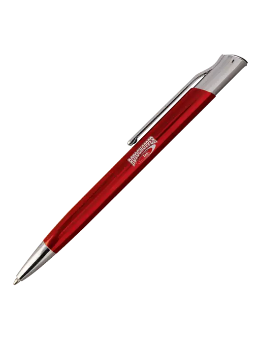 San Malo Red Pen - Black Ink w/Rotochopper Logo