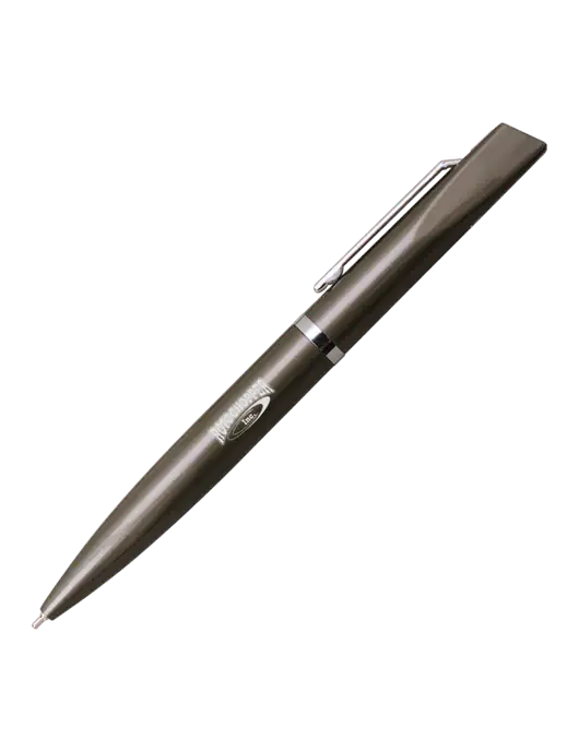 Santos Gunmetal Pen - Black Ink w/Rotochopper Logo