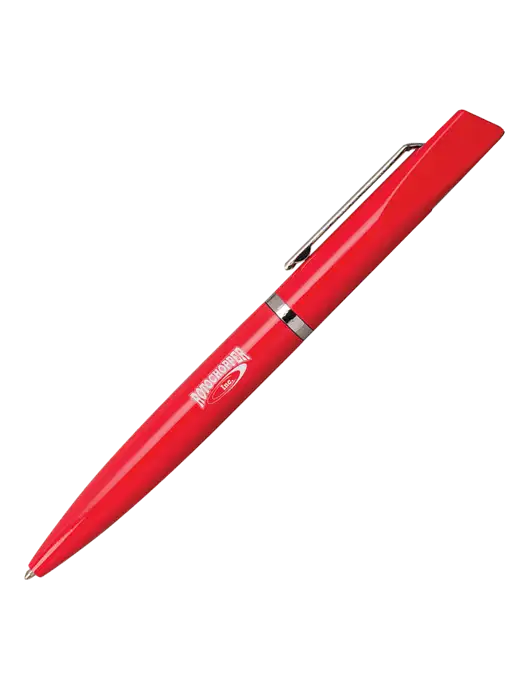 Santos Red Pen - Black Ink w/Rotochopper Logo