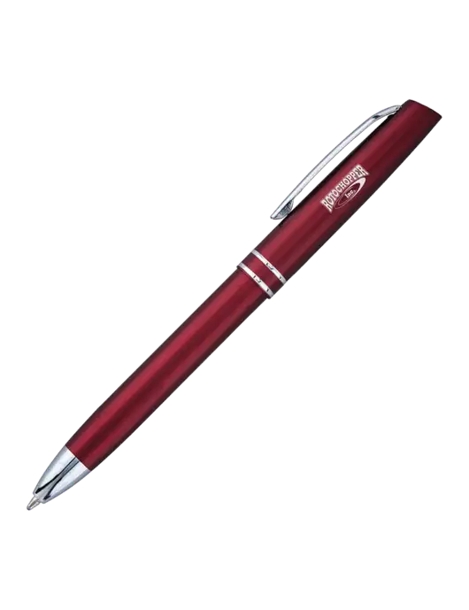 Maroon Anguilla Black Ink Pen w/Rotochopper Logo