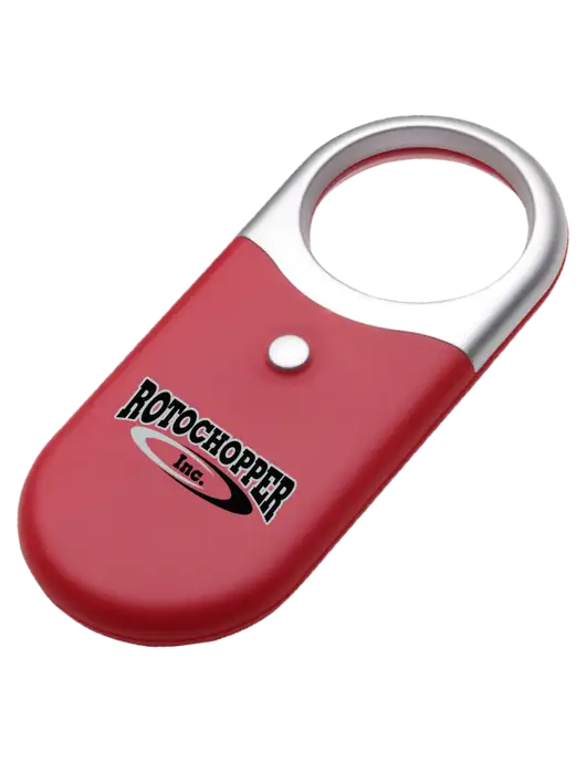 Compact Red Magnifier Light w/Rotochopper Logo
