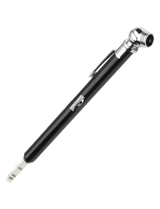 Quick View Black Tire Gauge w/Rotochopper Logo