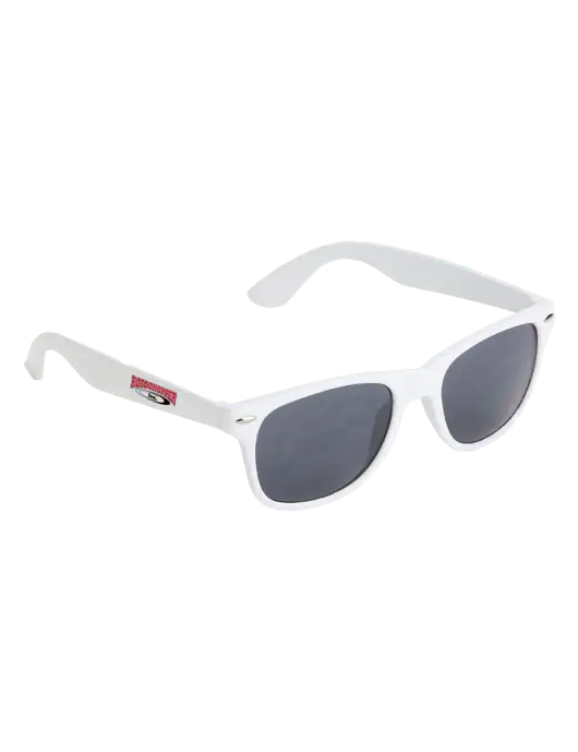 Daytona White Sunglasses w/Rotochopper Logo