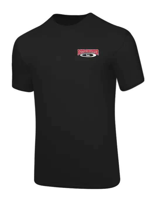 Core Blend Black T-Shirt w/Rotochopper Logo