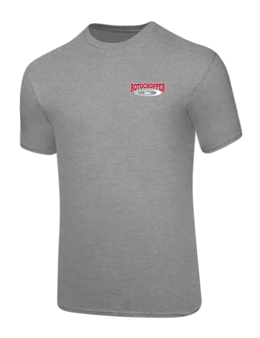 Core Blend Medium Grey Heather T-Shirt w/Rotochopper Logo