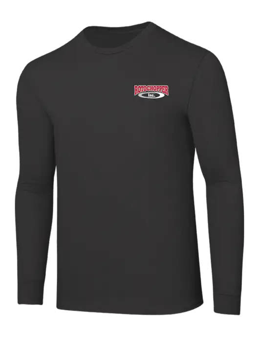 Core Blend Charcoal Grey Long Sleeve Tee w/Rotochopper Logo