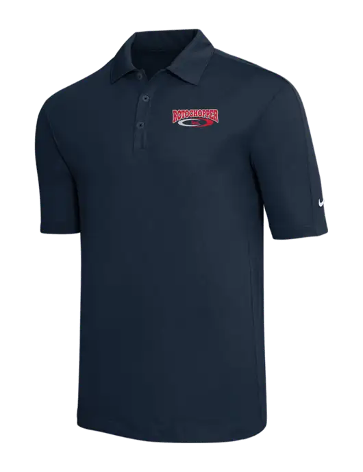 Nike Navy Tech Sport Dri-FIT Polo w/Rotochopper Logo