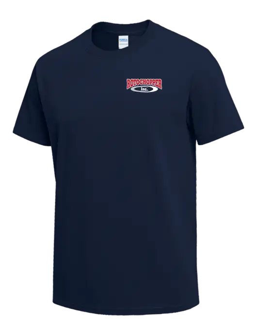 Navy Heavyweight 6.1 oz T-Shirt w/Rotochopper Logo