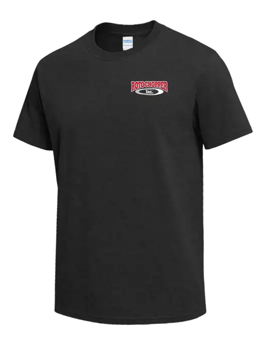 Dark Grey Heather Heavyweight 6.1 oz T-Shirt w/Rotochopper Logo