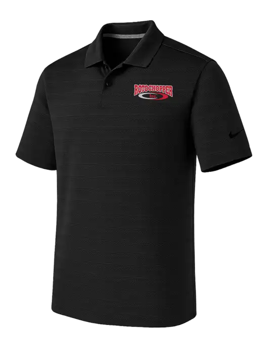 Nike Black Dri-FIT Vapor Jacquard Polo w/Rotochopper Logo