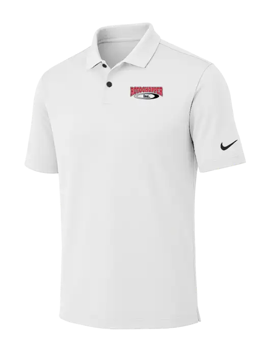Nike White Dri-FIT Vapor Polo w/Rotochopper Logo