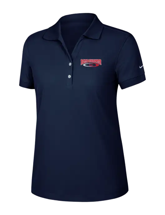 Nike Womens Dri-FIT Classic Dark Navy Polo w/Rotochopper Logo