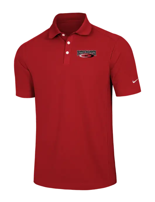 Nike Red Dri-FIT Classic Polo w/Rotochopper Logo