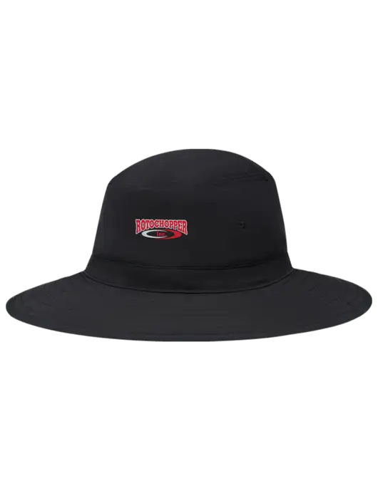 Black Booney Sun Hat w/Rotochopper Logo