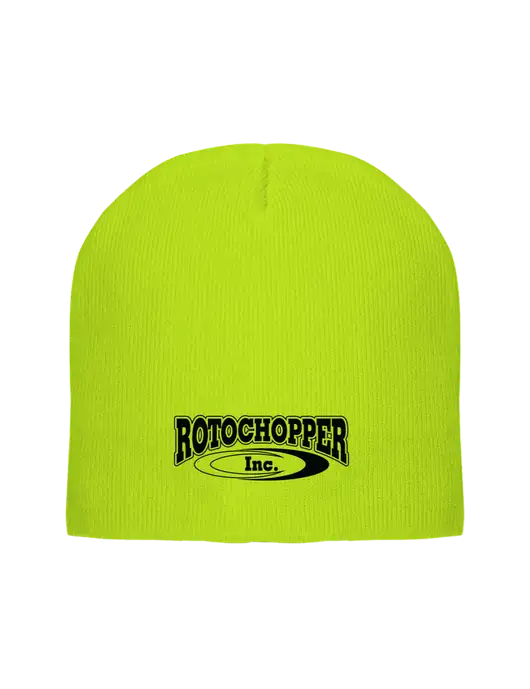 Safety Yellow Element Knit Beanie w/Rotochopper Logo