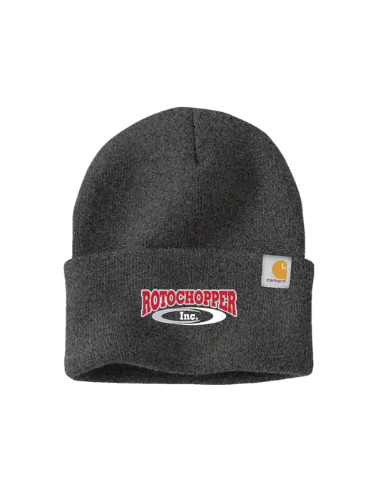Carhartt Dark Grey Watch Cap 2.0 w/Rotochopper Logo