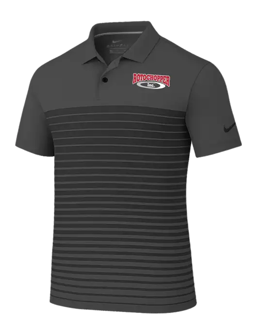 Nike Dark Grey Dri-FIT Vapor Block Polo w/Rotochopper Logo