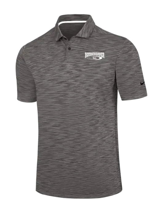Nike Dark Grey Dri-FIT Vapor Space Dyed Polo w/Rotochopper Logo