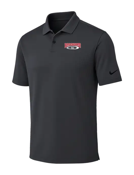 Nike Dark Grey Dri-FIT Vapor Polo w/Rotochopper Logo