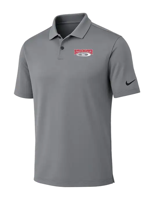 Nike Medium Grey Dri-FIT Vapor Polo w/Rotochopper Logo