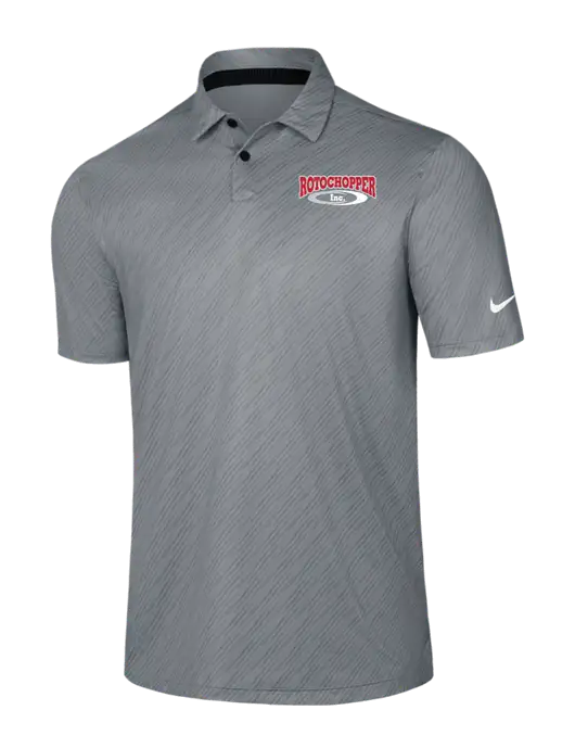 Nike Medium Grey Vapor Dash Polo w/Rotochopper Logo