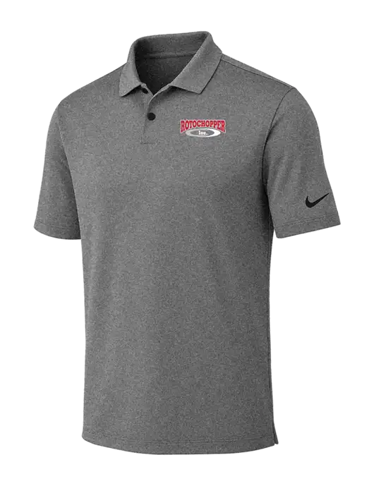 Nike Dark Grey Heather Dri-FIT Vapor Polo w/Rotochopper Logo